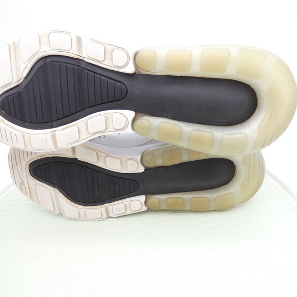 Nike Air Max 270 AH8050-100 Mens US 12 Running Shoes White Black Mesh Sneakers - Picture 7 of 11